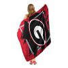 GEORGIA OFFICIAL NCAA "Dimensional" Micro Raschel Throw Blanket; 46" x 60"