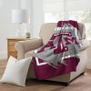 TEXAS A&M OFFICIAL NCAA "Halftone" Micro Raschel Throw Blanket; 46" x 60"