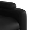 Electric Stand up Massage Recliner Chair Black Faux Leather