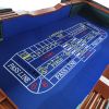 93" Classic Craps Dice Game Poker Table Blue