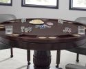 Tournament - 5 Piece Dining Or Game Table Set - Brown