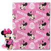 Ohio State OFFICIAL NCAA & Disney's Minnie Mouse Character Hugger Pillow & Silk Touch Throw Set