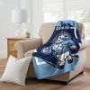 UNC OFFICIAL NCAA "Halftone" Micro Raschel Throw Blanket; 46" x 60"