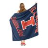 Illinois OFFICIAL NCAA "Alumni" Silk Touch Throw Blanket; 50" x 60"