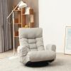 Adjustable head and waist, game chair, lounge chair in the living room, 360 degree rotatable sofa chair,Rotatable seat Leisure Chair deck chair