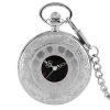 Vintage Charm Black Unisex Fashion Roman Number Quartz Steampunk Pocket Watch Women Man Necklace Pendant with Chain Gifts P427