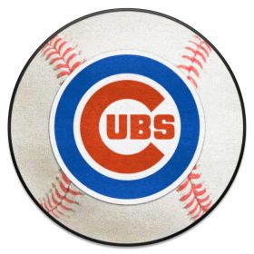 MLB - Chicago Cubs Baseball Mat 27" diameter (SKU: 6465)