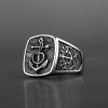 Vintage Viking Anchor Ring For MenStainless Steel Norse Pirate Viking Rings Fashion Biker Amulet Jewelry Gift