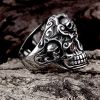 Gothic Retro Plated  Silver Snake Skeleton Dragon Rings Women Men Fashion Jewelry Punk Rock Gifts Creative Design Wedding Party Ring