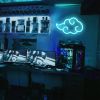 Cloud neon lights, USB Powered LED Neon Signs Night Light, Game Room Bedroom Living Room Decor Lamp Holiday Gift