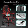 Computer Massage Gaming Recliner Chair with Footrest