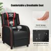 Massage Racing Gaming Single Recliner Chair